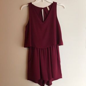 Maroon romper